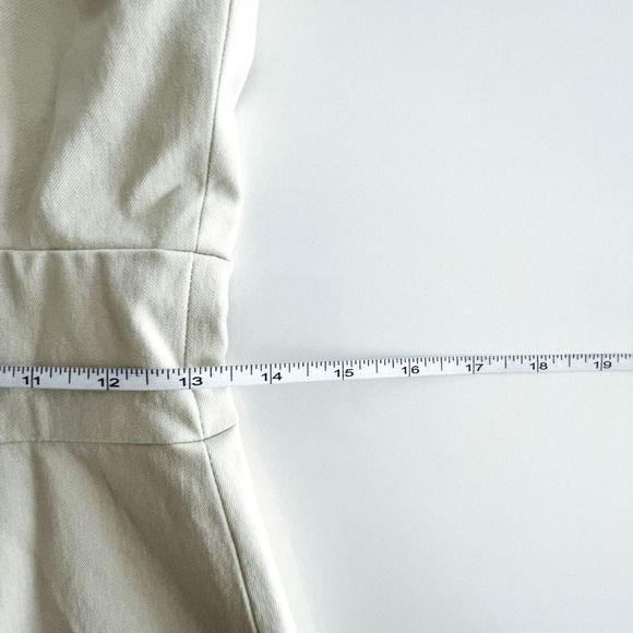 Banana Republic Womens  Dress Halter Spaghetti Strap Cream Summer Ivory - Picture 7 of 8